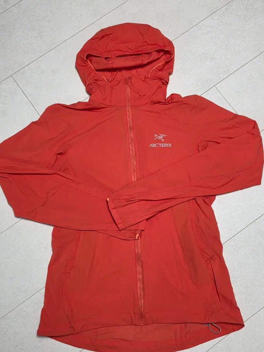 ARC'TERYX アークテリクス ウィンドブレーカー S オレンジ スコーミッシュ フーディー レディース