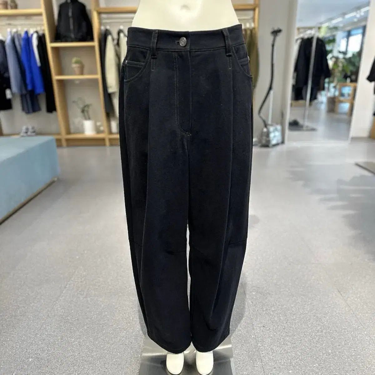 24年 STUDIO TOMBOY スタジオトムボーイ ツイル サルエルパンツ コットン コットン パンツ ブラックデニム ブラックデニム ワイドデニム ワイドパンツ