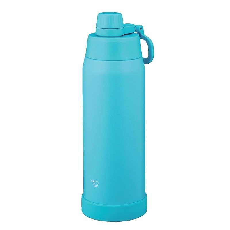 【新品】 象印 水筒 1.0L 【素早く水分補給】 食洗機対応 シームレスせん 洗う点数3点のみ ハンドルつき 保冷 クールボトル アクアブルー SD-KA100-AM