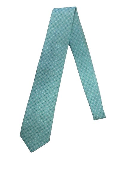 美品　LOUIGI BORRELLI グリーン ドット ネクタイ　イタリア製 シルクサテンドットネクタイ／1070（10colors） | NECKTIE | LUIGI