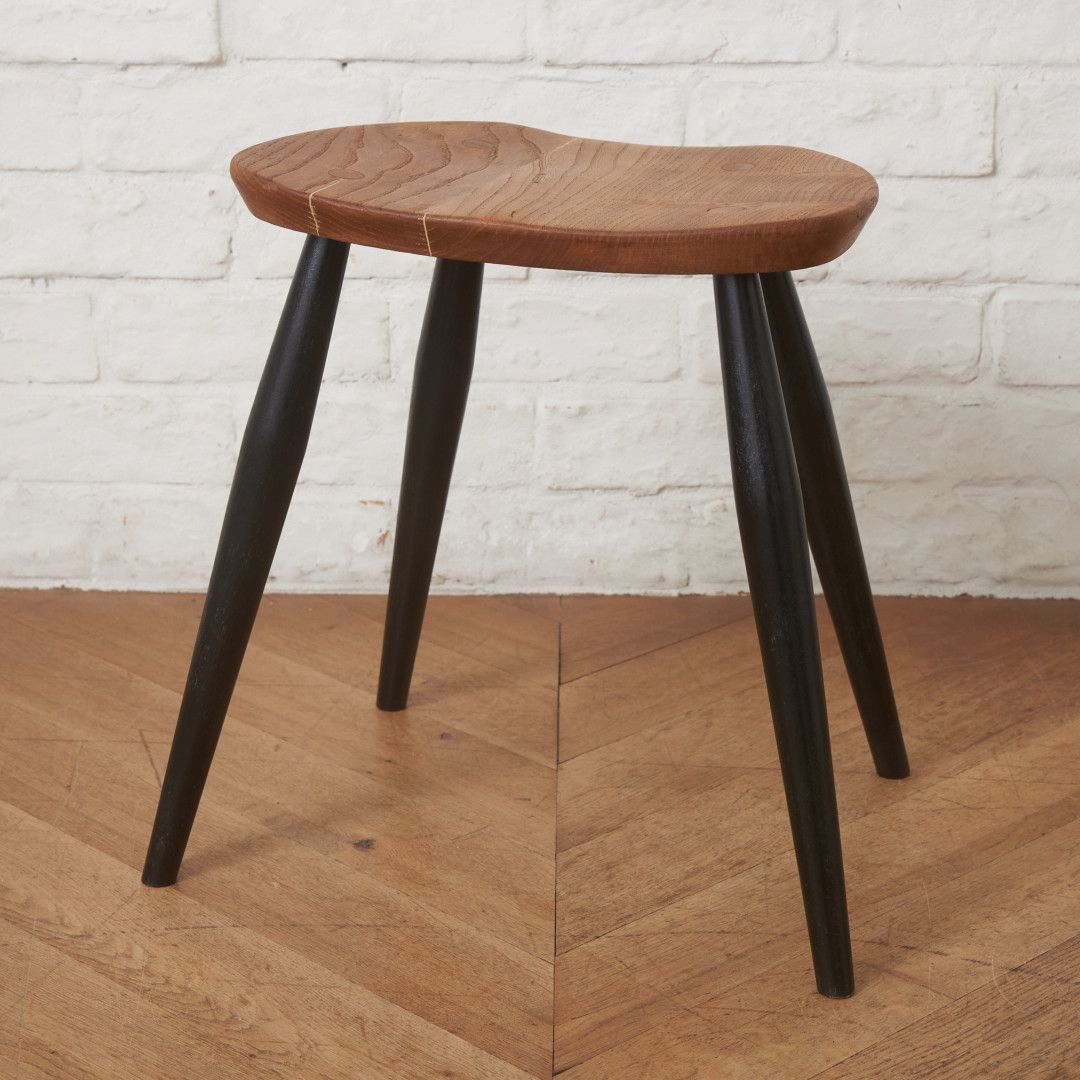 ercol スツール ヴィンテージ ウィンザー ダイニングチェア 椅子 アーコール 北欧 スタイル イギリス 木製 ペイント カスタム 95940