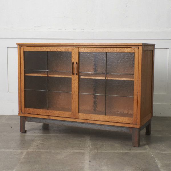TRUCK FURNITURE トラック ファニチャー GATTO GLASS CABINET 飾り棚 サイドボード キャビネット ナラ 無垢材 インダストリアル 98196