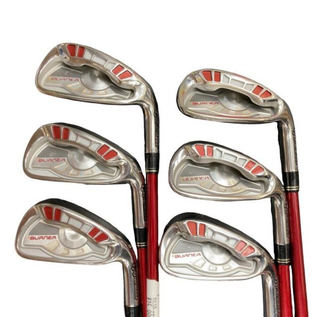 【中古】 テーラーメイド BURNER(2007) 6S アイアンセット IR RE-AX SUPERFAST 55 (フレックスR) メンズ 男性用 右利き 右用 Cランク ゴルフクラブ