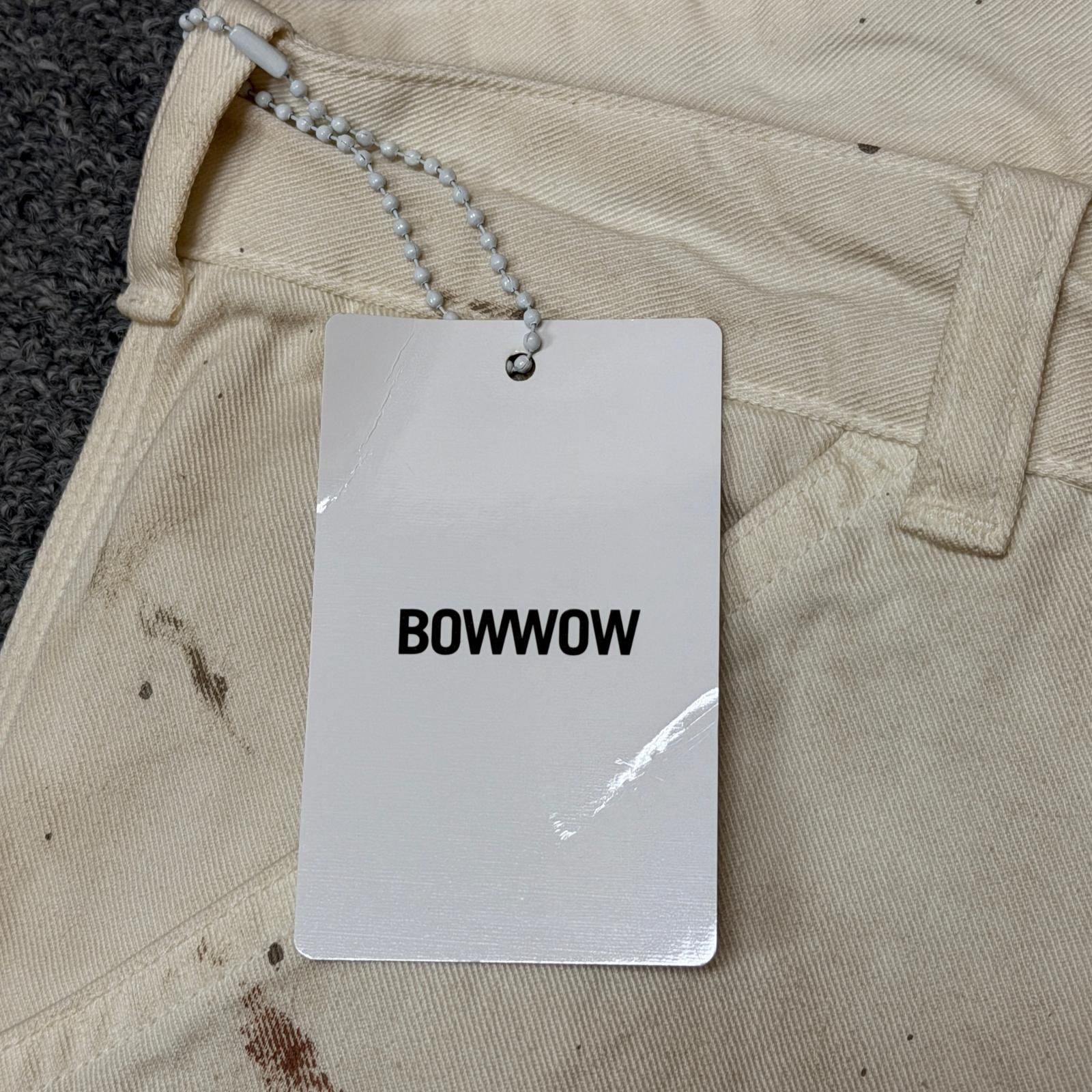 参考上代38500円 未使用 BOWWOW 25AW PAINT STAINED PAINTER PANTS ペイントステインドペインターパンツ バウワウ BW252-PPSPP エイジドホワイト L （15027M） 参考上代38500円 未使用 BOWWOW 25AW PAINT STAINED PAINTER PANTS