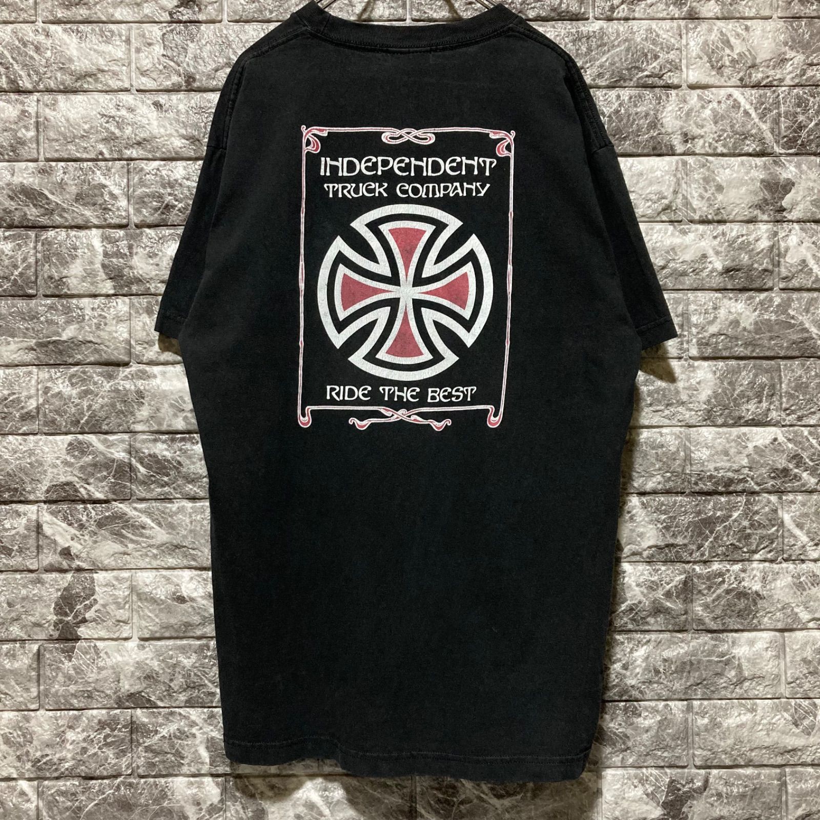 INDEPENDENT アイアンクロス Tシャツ 赤 インディペンデント 