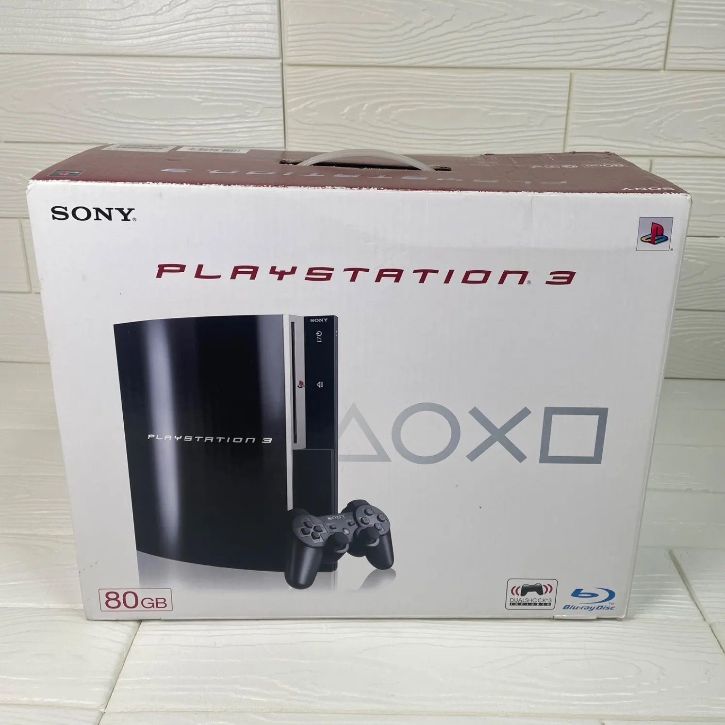PS3プレーステーション 3 80GB 本体 初期型 ブラック　箱、説明書付属