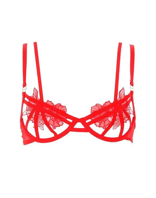 【送料無料】 ブルーベラ レディース ブラジャー アンダーウェア ブラジャー Red
