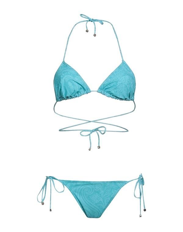 【送料無料】 エトロ レディース ボトムスのみ 水着 水着（ビキニ） Azure Blue