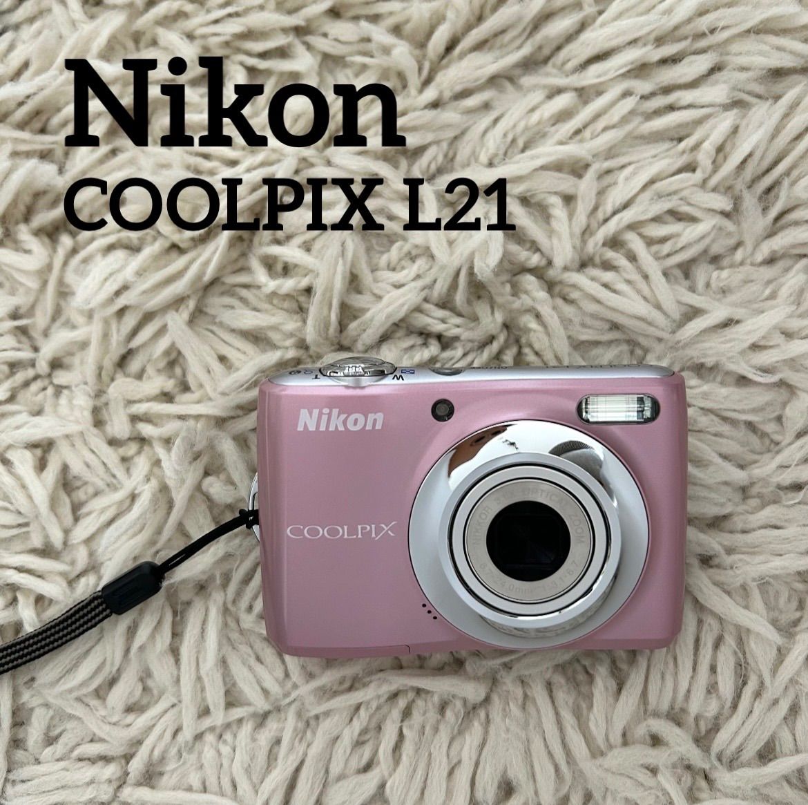 カメラ 【極美品/】Nikon COOLPIX L21 ピンク SDカード&リーダー付き