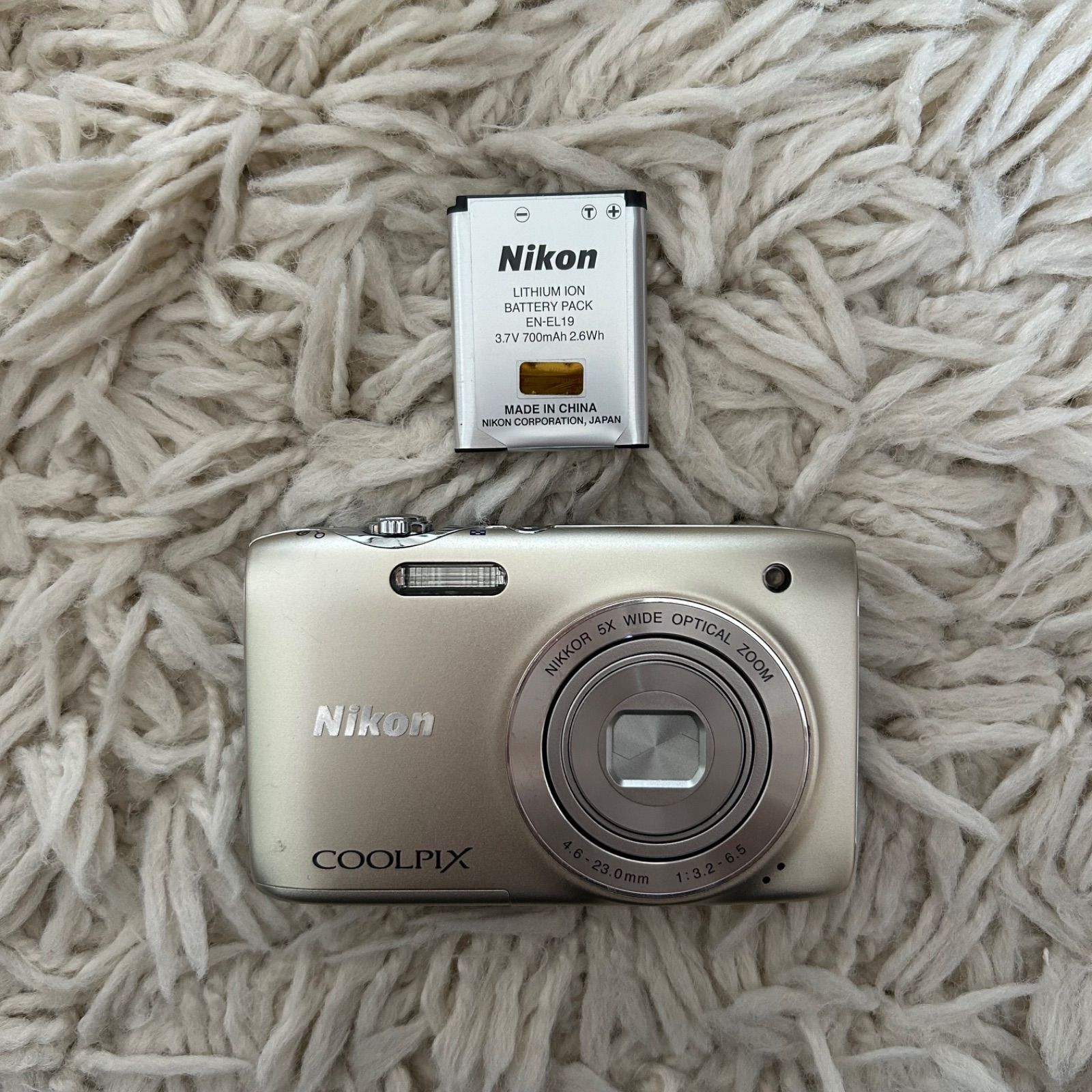 ✨極美品✨】Nikon COOLPIX S3100 コンデジ 平成レトロ シルバー 
