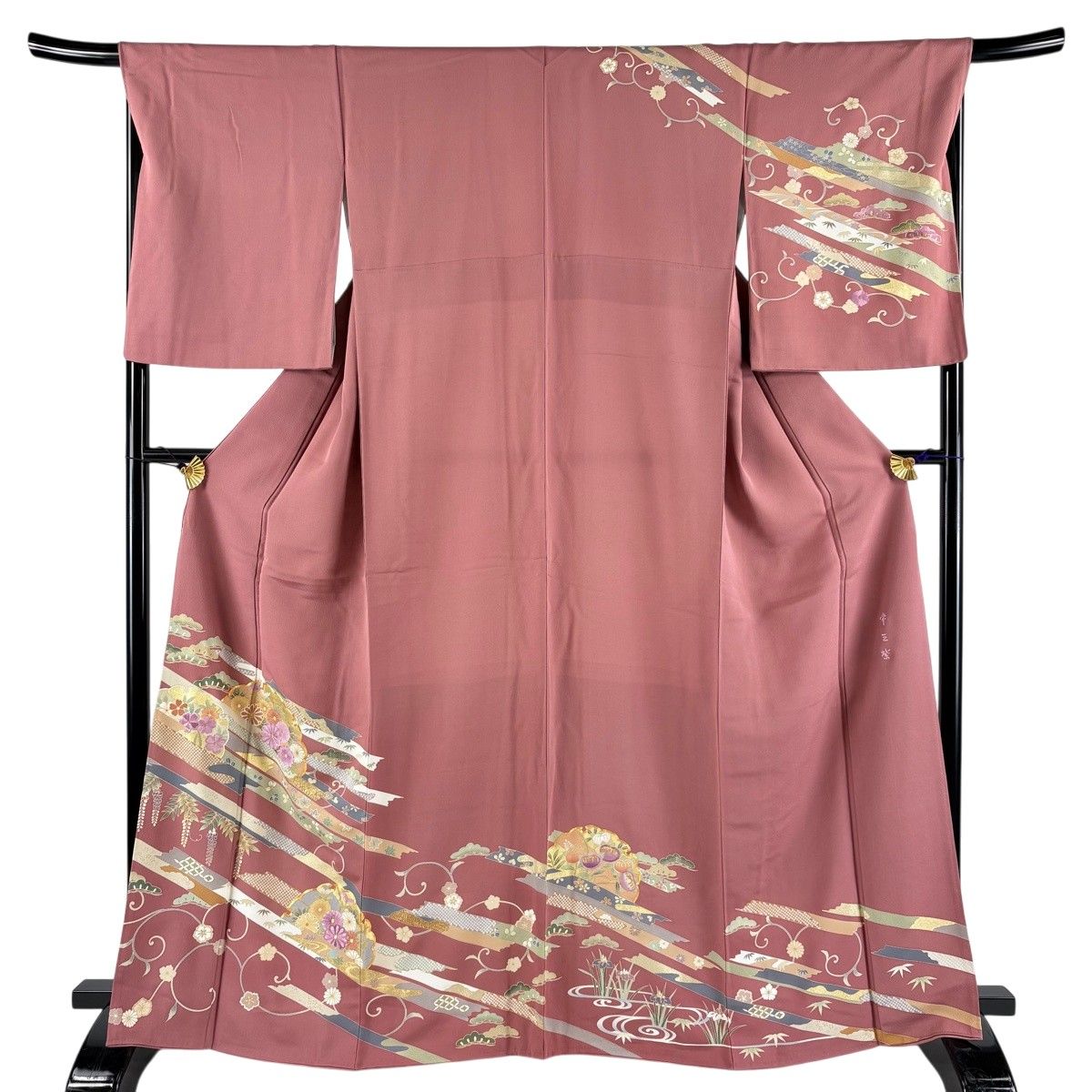 付下げ 身丈155cm 裄丈65.5cm 正絹 名品 【中古】 付下げ 身丈158.5cm 裄丈62.5cm 正絹 名品 【中古】