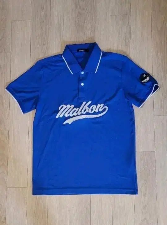 マルボンゴルフ MALBON GOLF 半袖 カラーTシャツ ブルー M