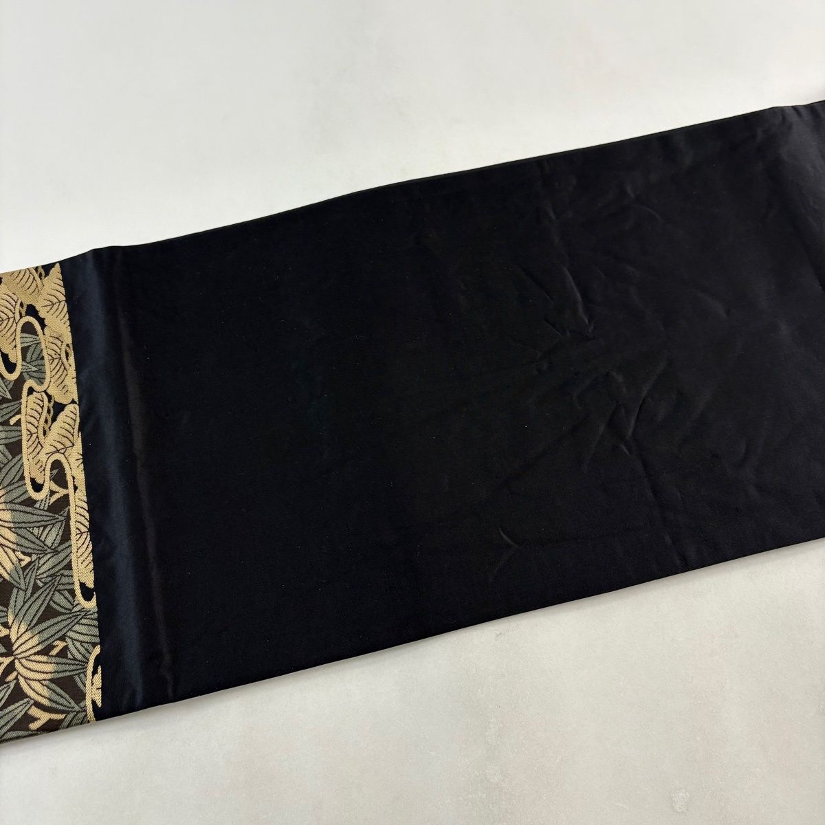 袋帯 秀品 松竹梅 霞 黒 六通 正絹 【中古】 - メルカリ