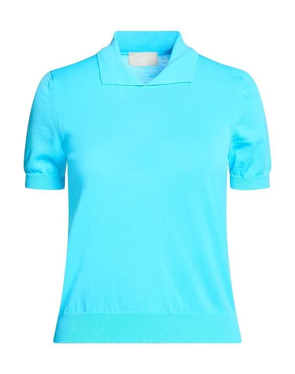 【送料無料】 ドルモア レディース ポロシャツ トップス ポロシャツ Azure Blue