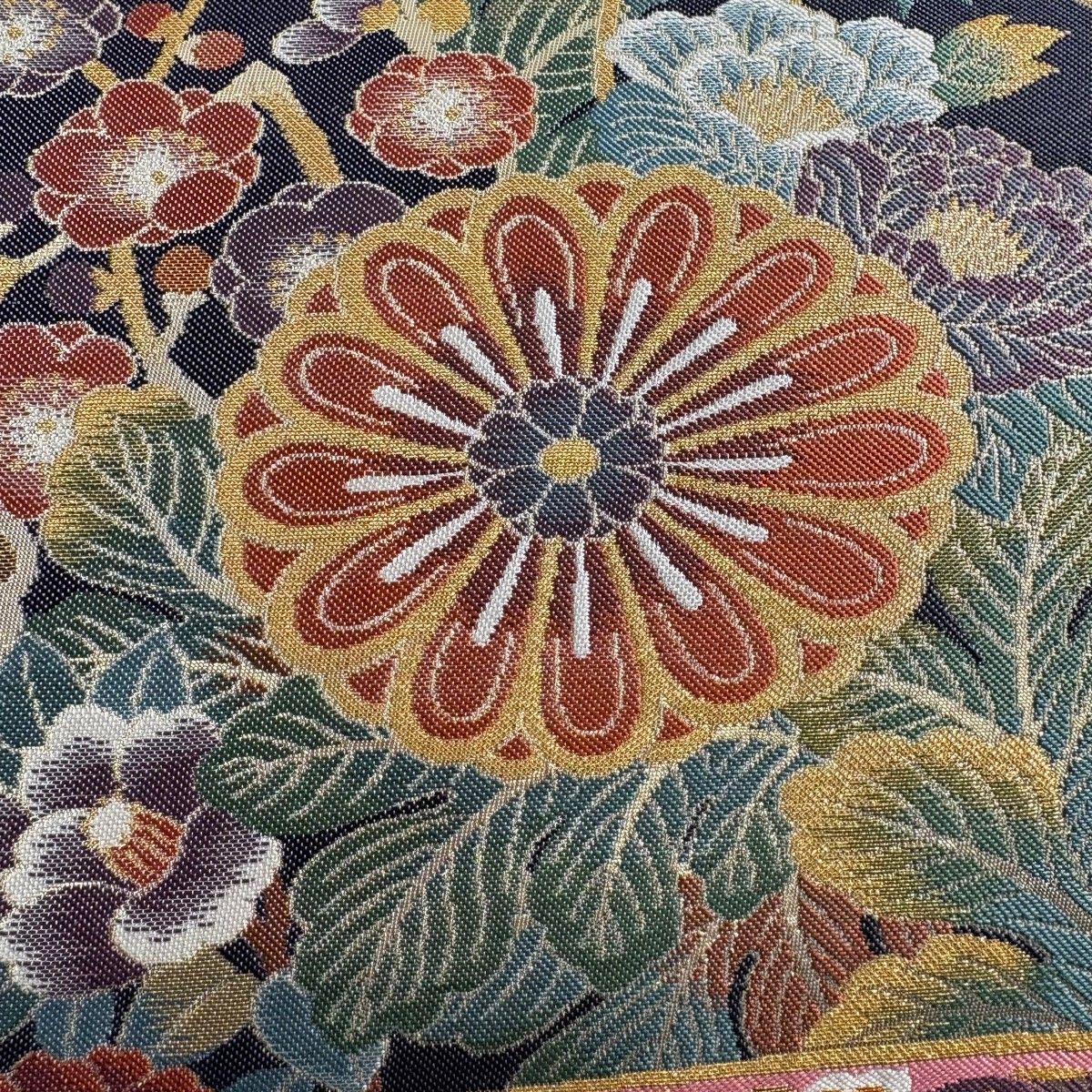 【美品】 袋帯 逸品 お太鼓柄 正絹 【中古】 美品】 袋帯 逸品 お太鼓柄 正絹 【中古】の通販 by バイセル ラクマ店