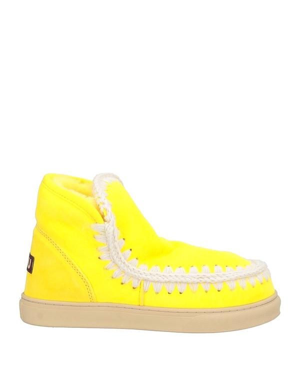 【送料無料】 モウ レディース ブーツ・レインブーツ シューズ ショートブーツ Pastel Yellow