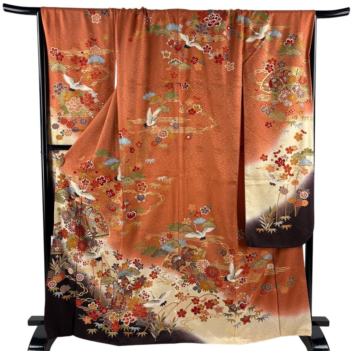振袖 美品 秀品 身丈167cm 裄丈71cm 正絹 【中古】 美品】 振袖 身丈167cm 裄丈69cm 正絹 秀品 【中古】の通販 by