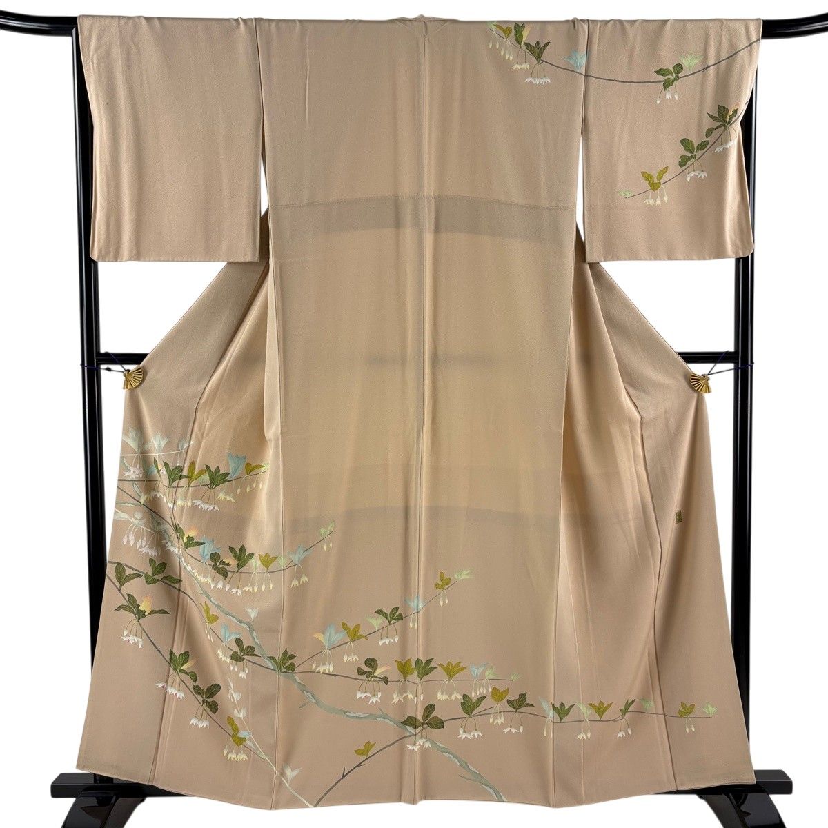 訪問着 逸品 身丈160cm 裄丈64cm 正絹 【中古】 訪問着 身丈164.5cm 裄丈64cm M 袷 千總 落款あり 松竹梅 鶴 刺繍 金彩