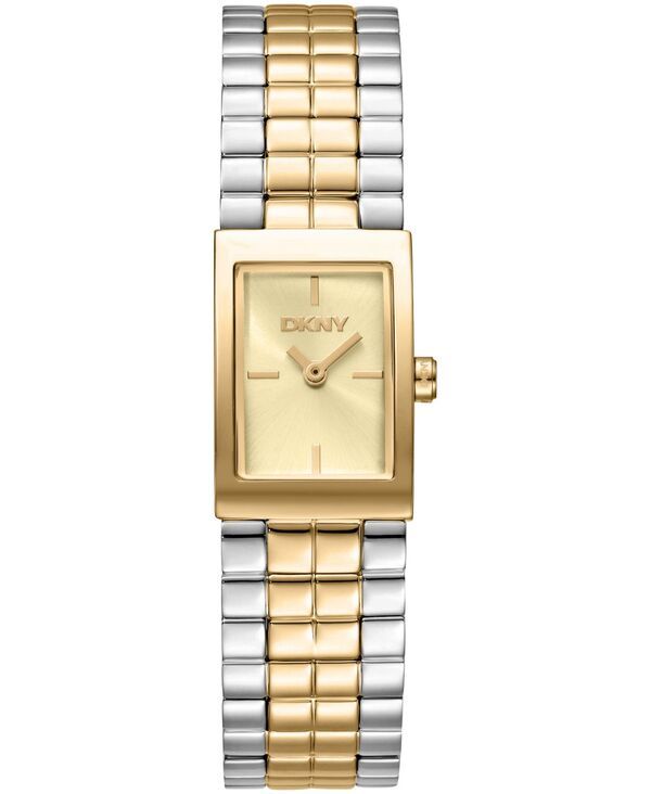 【送料無料】 ダナ キャラン ニューヨーク レディース 腕時計 アクセサリー Womens Signature Shape Quartz TwoTone Bracelet Watch 17x255mm Champagne