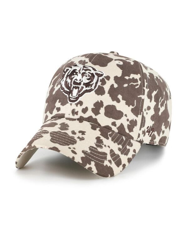 【送料無料】 47ブランド レディース 帽子 アクセサリー Womens Natural Chicago Bears Bessie Clean Up Adjustable Hat Natural Brown