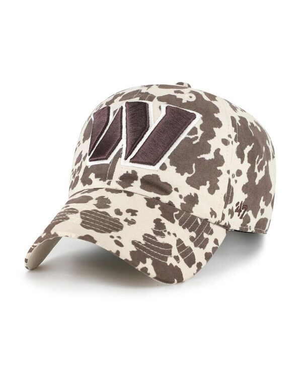 【送料無料】 47ブランド レディース 帽子 アクセサリー Womens Natural Washington Commanders Bessie Clean Up Adjustable Hat Natural Brown