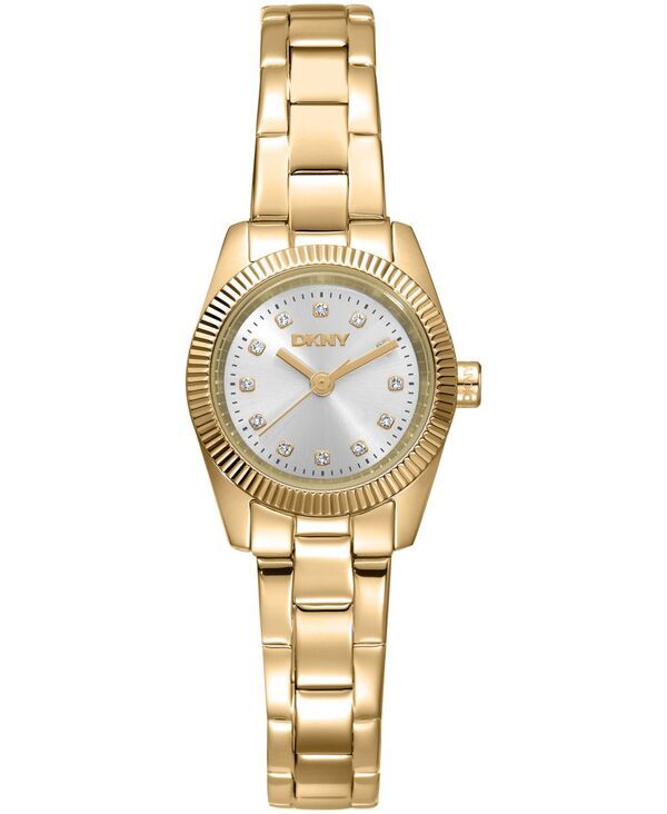【送料無料】 ダナ キャラン ニューヨーク レディース 腕時計 アクセサリー Womens Mini Quartz GoldTone Stainless Steel Bracelet Watch 23mm Silver