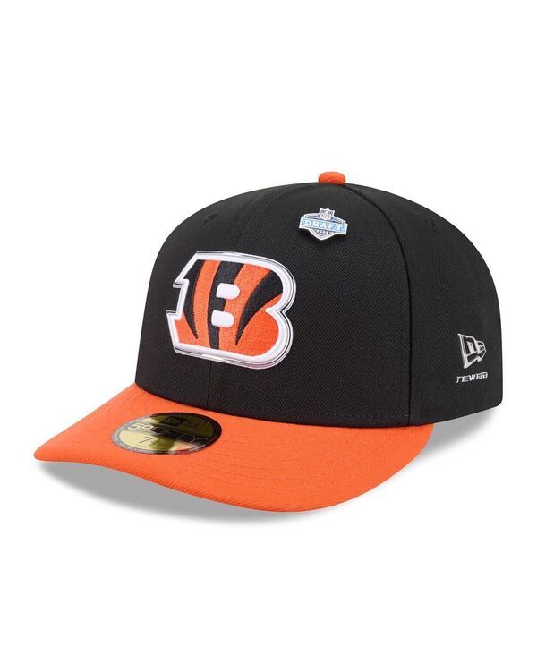 【送料無料】 ニューエラ メンズ 帽子 アクセサリー Mens BlackOrange Cincinnati Bengals 2026 NFL Draft PreCurved 59FIFTY Fitted Hat Black Orange