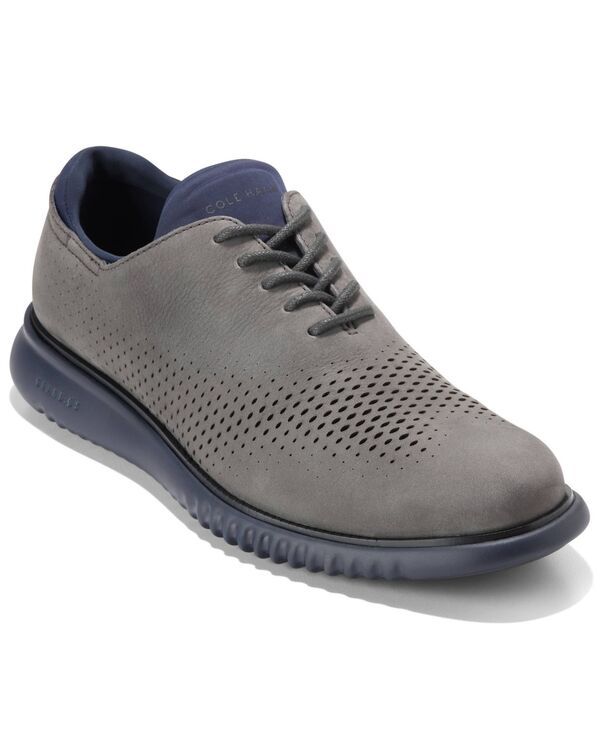 【送料無料】 コールハーン メンズ オックスフォード シューズ Mens 2Zerogrand Laser Wing Oxford Shoes Raven Nubuck