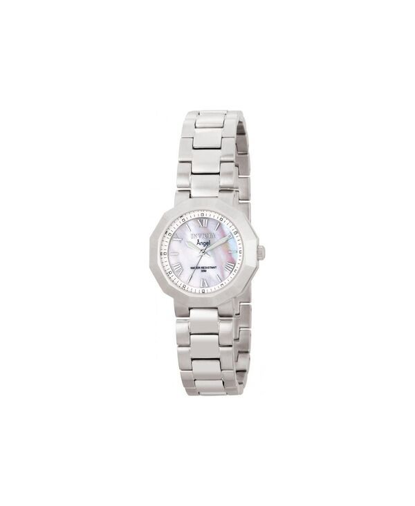 【送料無料】 インビクタ レディース 腕時計 アクセサリー Womens 0542 Angel Quartz Mother of Pearl Dial Watch Silver