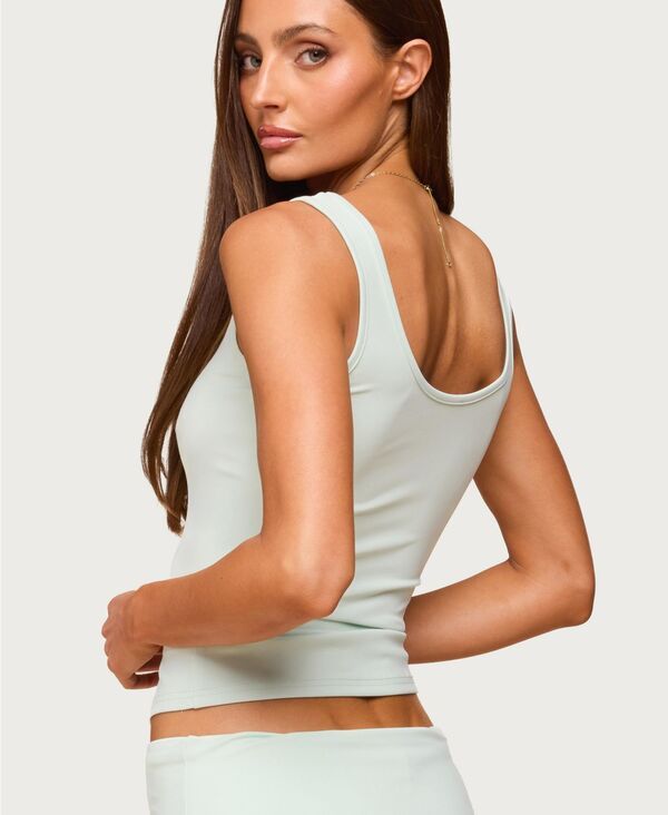 【送料無料】 アディクテッド レディース タンクトップ トップス Womens Kiarra Scoop Neck Tank Top Mint