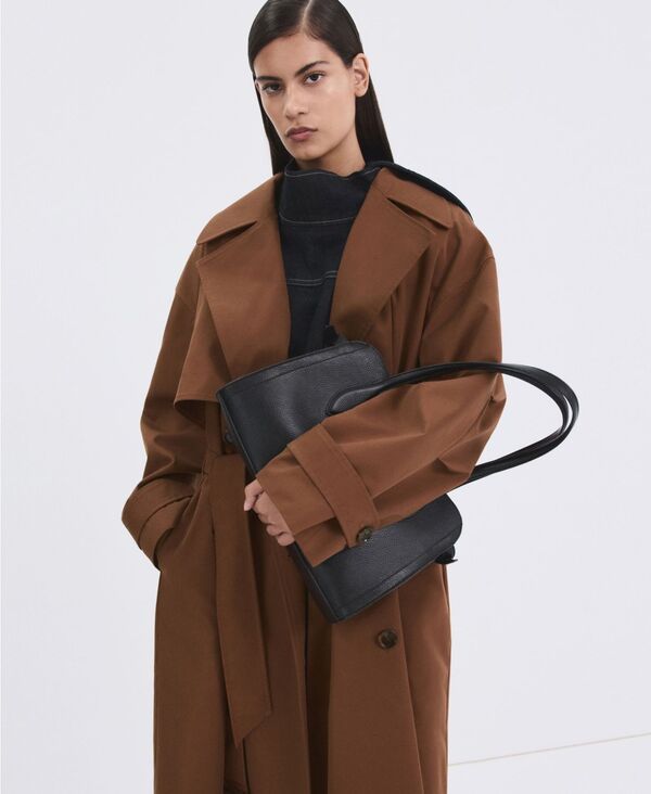 【送料無料】 マンゴ レディース ジャケット・ブルゾン アウター Womens Long DoubleBreasted Trench Coat Brown