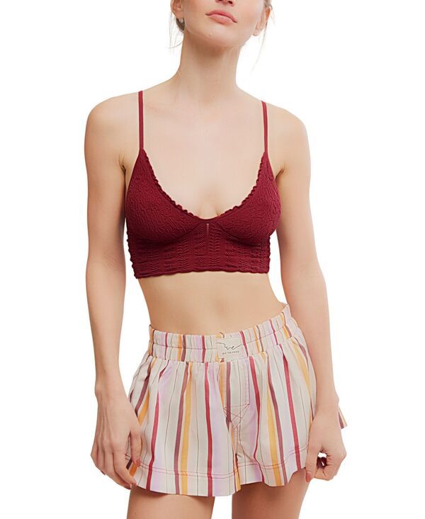 【送料無料】 フリーピープル レディース ナイトウェア アンダーウェア Womens Heirloom Seamless Bralette Pomegranate