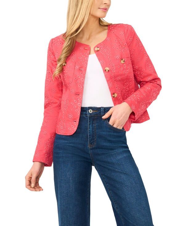 【送料無料】 セセ レディース ジャケット・ブルゾン アウター Womens Crew Neck LongSleeve Jacket Claret Red 27,170円