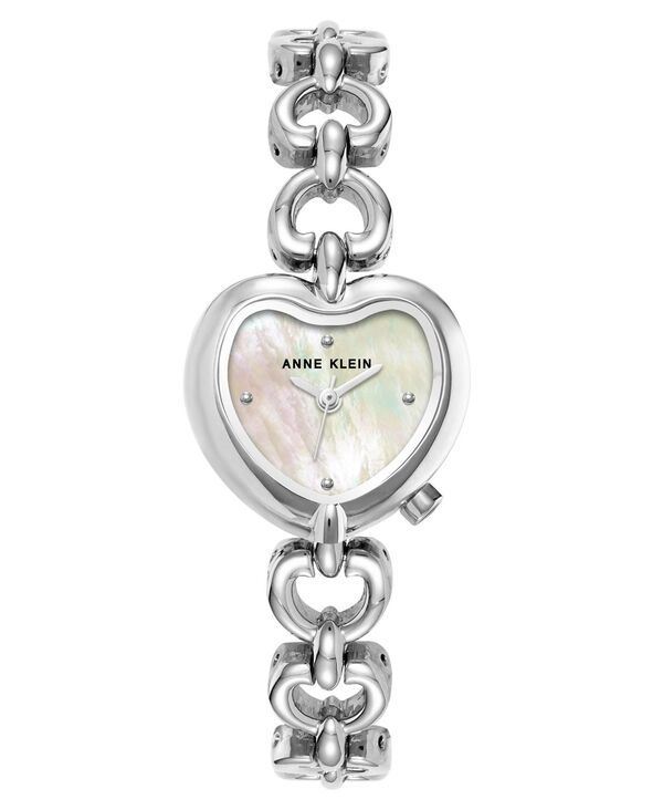 【送料無料】 アンクライン レディース 腕時計 アクセサリー Womens Quartz Heartshaped SilverTone Alloy Metal Watch 23mm SilverTone