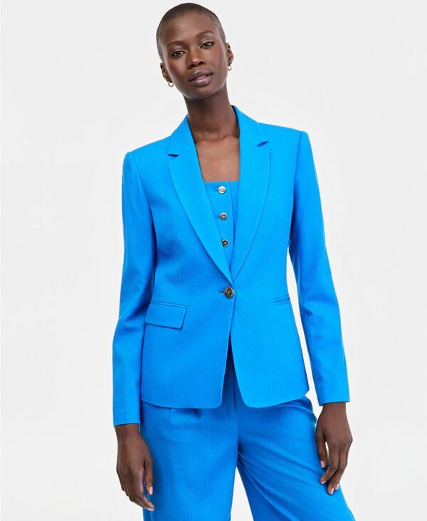 【送料無料】 タハリエーエスエル レディース ジャケット・ブルゾン アウター Womens SingleButton Blazer Blue Jewel
