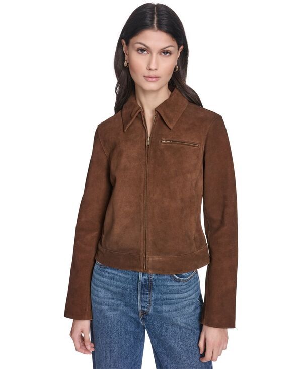 【送料無料】 リーバイス レディース ジャケット・ブルゾン アウター Womens Real Suede Laydown Collar Jacket Maple