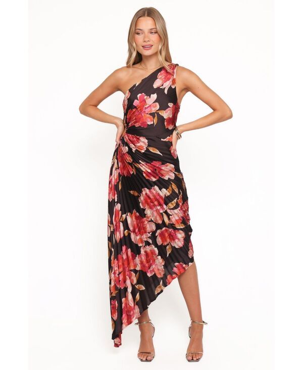 【送料無料】 Petal and Pup レディース ワンピース トップス Womens Kleo One Shoulder Maxi Dress Midnight orchid
