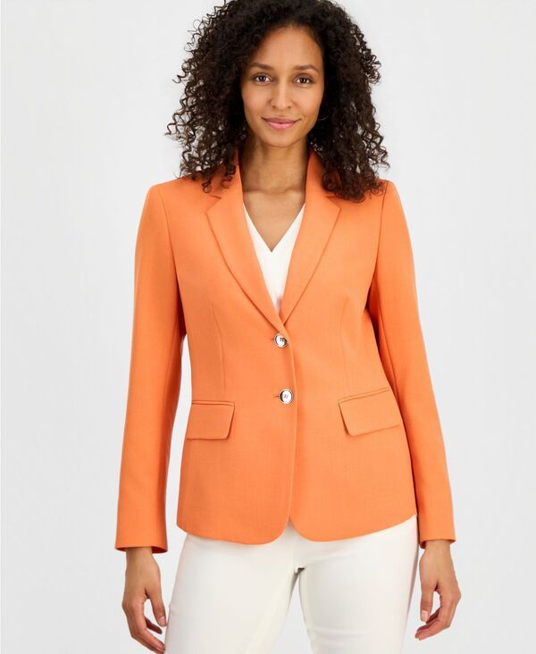 【送料無料】 カスパール レディース ジャケット・ブルゾン ブレザー アウター Womens DoubleButton Blazer Regular Petite Mandarin