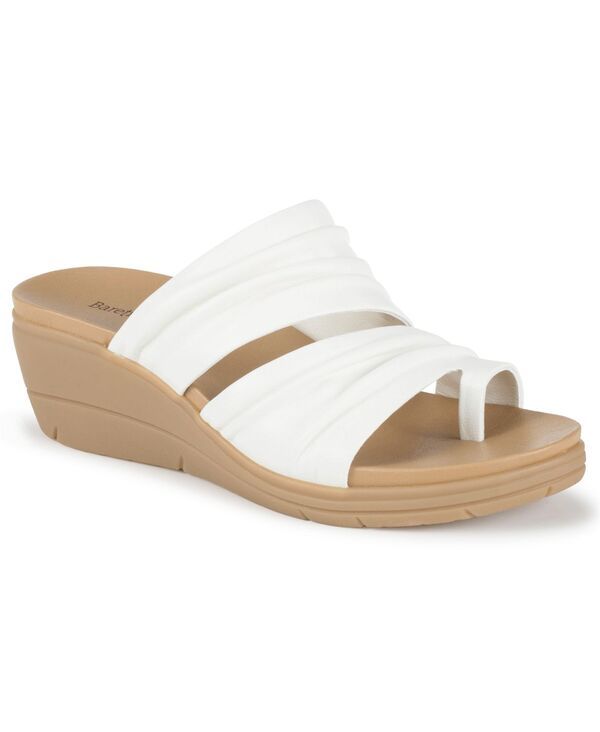 【送料無料】 ベアトラップス レディース スリッポン・ローファー シューズ Womens Erla SlipOn Wedge Sandals White