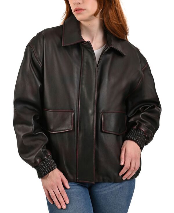 【送料無料】 フライ レディース ジャケット・ブルゾン アウター Womens Women s Lamb leather Jacket Black