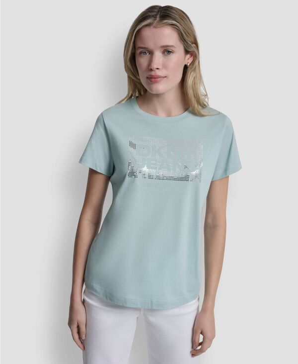【送料無料】 ダナキャランニューヨーク レディース ナイトウェア アンダーウェア Womens Crew Neck TShirt Mineralsilver