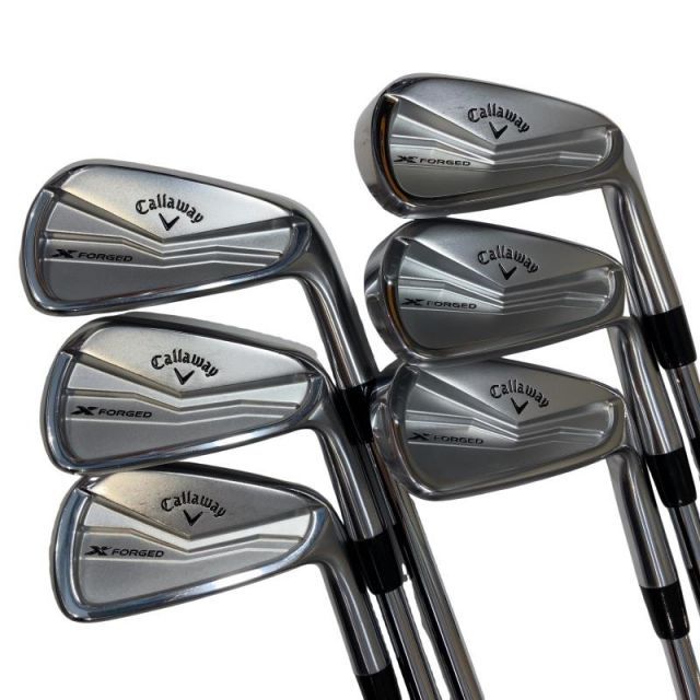 【中古】 キャロウェイ X FORGED(2024) 6S アイアンセット IR 純正特注シャフト (フレックスS) メンズ 男性用 右利き 右用 Cランク ゴルフクラブ