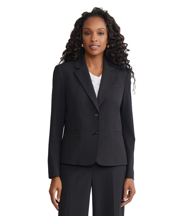 【送料無料】 ジョーンズニューヨーク レディース ジャケット・ブルゾン ブレザー アウター Womens Notch Collar Blazer Jones Black