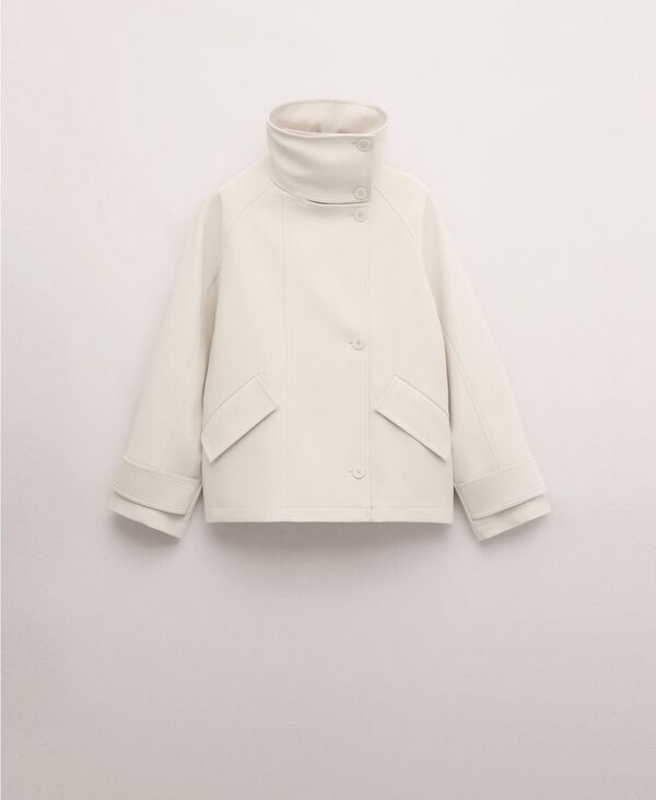 【送料無料】 マンゴ レディース ジャケット・ブルゾン アウター Womens Pockets Funnel Neck Parka Vanilla 46,680円