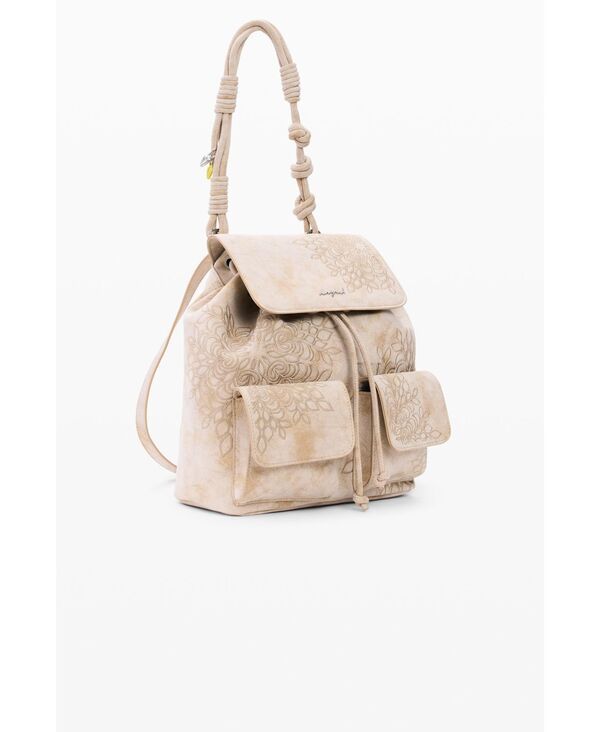 【送料無料】 デジグアル レディース バックパック・リュックサック バッグ Womens Small embroidered backpack Off white