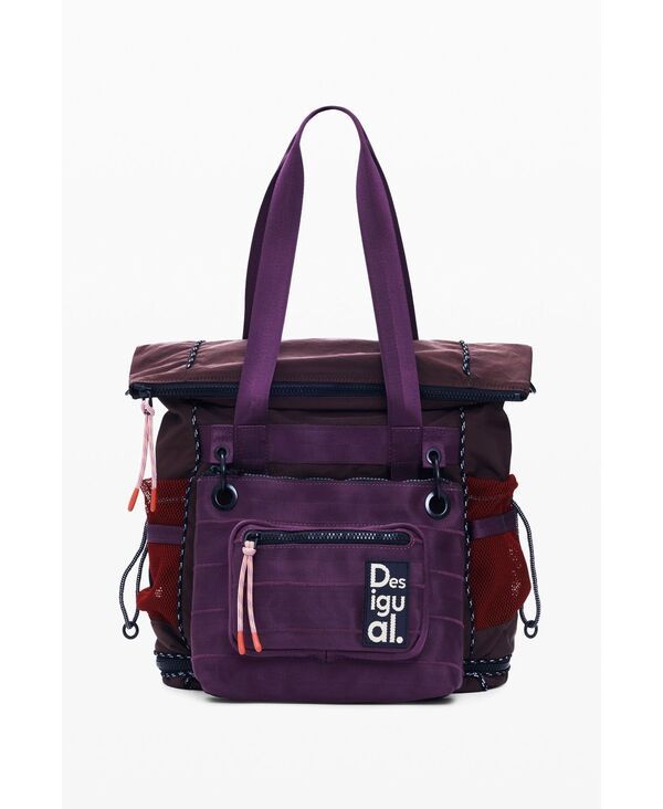 【送料無料】 デジグアル レディース バックパック・リュックサック バッグ Womens Large multiposition voyager backpack Bright Purple