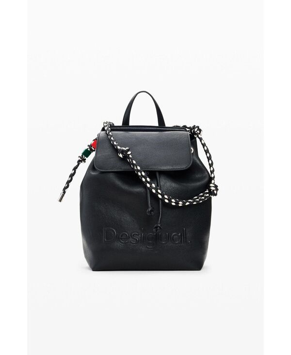 【送料無料】 デジグアル レディース バックパック・リュックサック バッグ Womens Medium braided backpack Black
