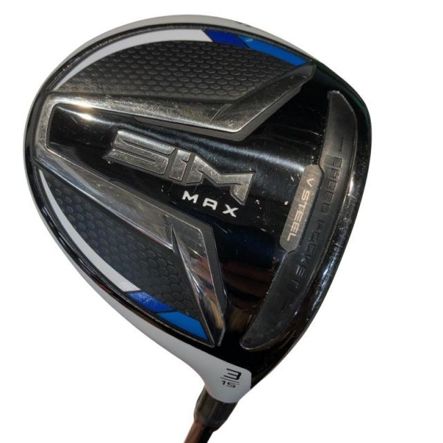 【中古】 テーラーメイド SIM MAX 3W フェアウェイウッド FW TENSEI BLUE TM50(FW) (フレックスS) メンズ 男性用 右利き 右用 Cランク ゴルフクラブ
