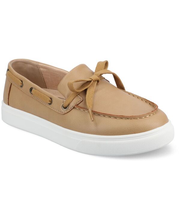 【送料無料】 ジュルネ コレクション レディース スリッポン・ローファー シューズ Womens Annamaria Round Toe Slip On loafers Tan