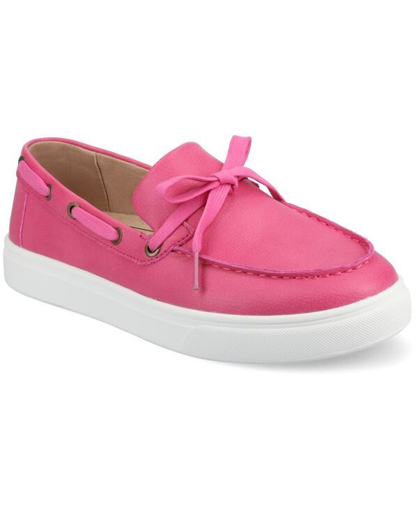 【送料無料】 ジュルネ コレクション レディース スリッポン・ローファー シューズ Womens Annamaria Round Toe Slip On loafers Hot Pink